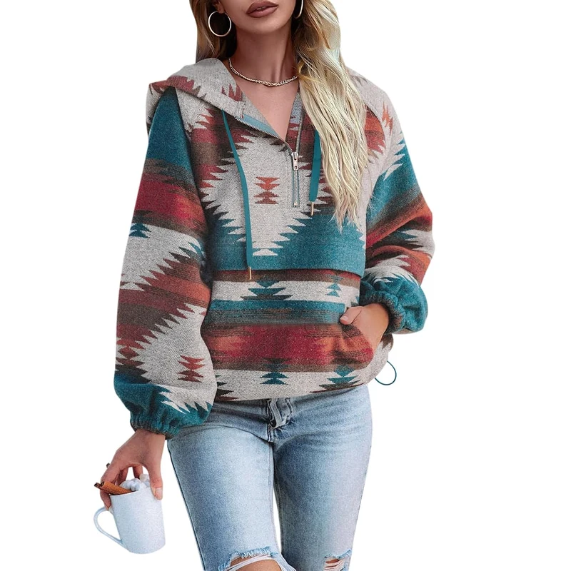 Zip Up Hoodies Sweatshirt Plains Western Wear Western clothing